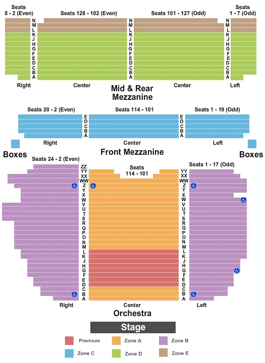 Lunt-Fontanne Theatre Seating Chart