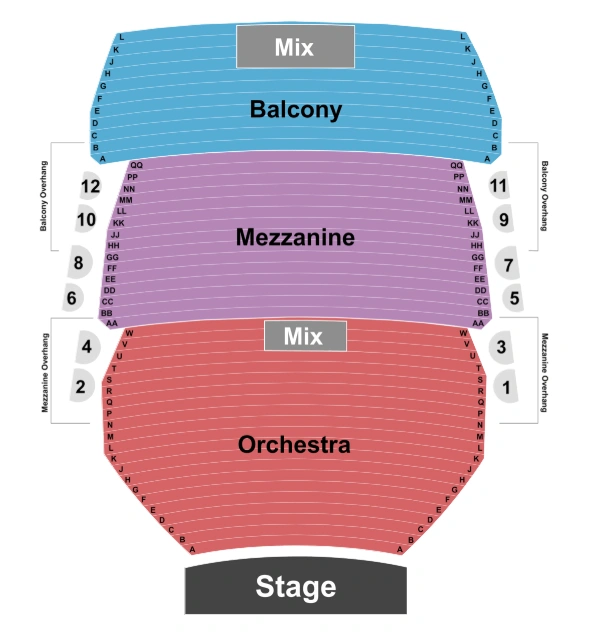 New Amsterdam Theatre Seating Chart